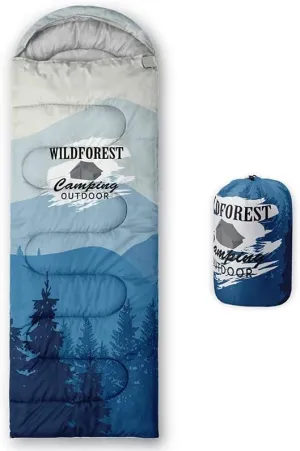 Sleeping Bag for Adults Kids,Green Mountain Camp Van-Lightweight Warm Portable Outdoor Indoor-Waterproof Cold Weather Resistant Sleeping Bag for Camping Hiking