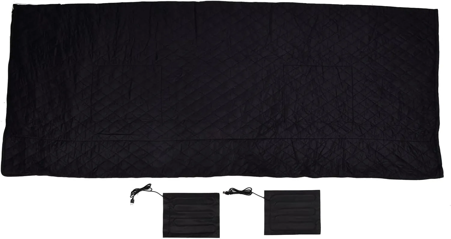 Sleeping Bag, Heated Sleeping Bag for Adults, USB Power Support Heating Pads, Winter Sleeping Bags, Heated Sleeping Bag with Zippers for Camping, Backpacking, Hiking
