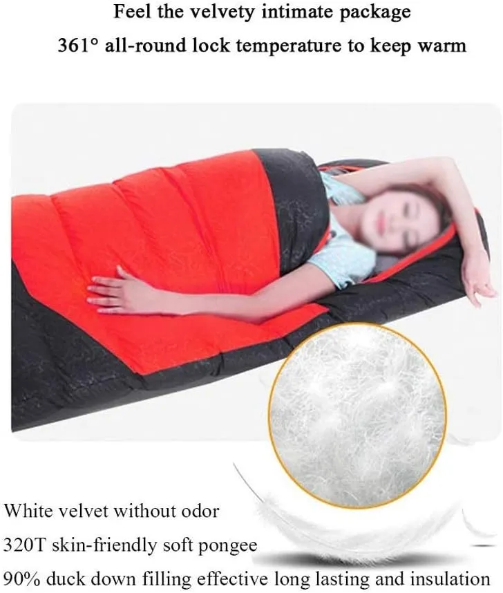 Sleeping Bag - Lightweight Waterproof Camping Sleeping Bag for Adults, Kids, Women, Men's Hiking, Outdoors, Mountaineering - Compression Sack Included