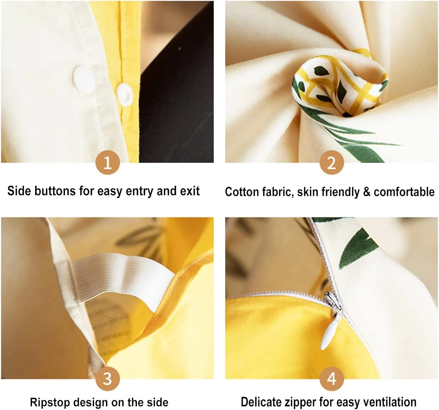 Sleeping Bag Liners Portable Travel Sleeping Bag Liner Cotton, Dustproof Sleeping Bag Sheets for Outdoor Camping Trip Hotels, with Zipper for Ventilation Breathability