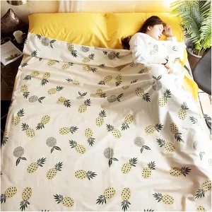 Sleeping Bag Liners Portable Travel Sleeping Bag Liner Cotton, Dustproof Sleeping Bag Sheets for Outdoor Camping Trip Hotels, with Zipper for Ventilation Breathability