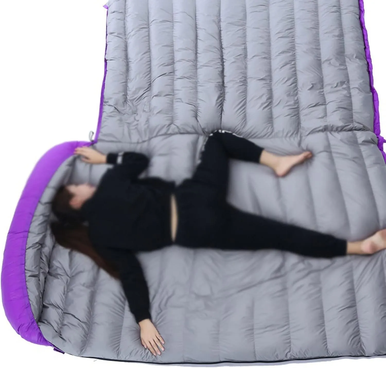 Sleeping Bag Ultralight Camping Double Sleeping Bag Winter Autumn Envelope Duck Down Double Sleeping Bag with 2colors