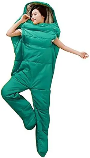 Sleeping bagNew Sale Humanoid Sleeping Bag Outdoor Camping Backpacking Travel Hiking Sleeping Bag with Zipper Holes Arms Warm Sleeping Bag f