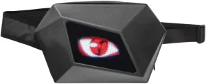 Sling Bag with LED Display, Riding Cross Shoulder Bag for Fashion Icon, Motorcycle Shoulder Chest Bag with Devil Eye