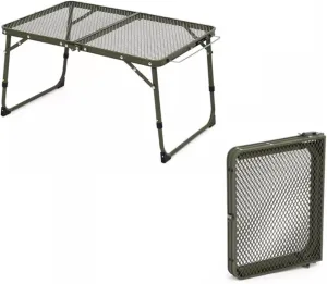 Small Foldable Table Portable for Picnic, Folding Camping Table Adjustable Height 27/35CM, Lightweight and Portable Camping Table for Travel Cooking Beach