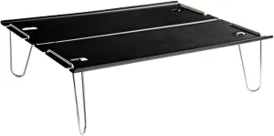Small Folding Table Ultra Compact Camping Table for Backpacking Hiking Picnic Beach