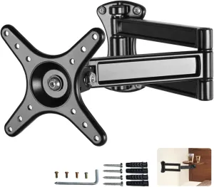Small Round Side Tabl Folding Brackets,Floating Nightstand Rotatable Bracket,Mini Coffee Table Extensible Hinges,Bathtub Side Table Brackets,Suitable for DIY As Sofa Side Table,Over Bed Table