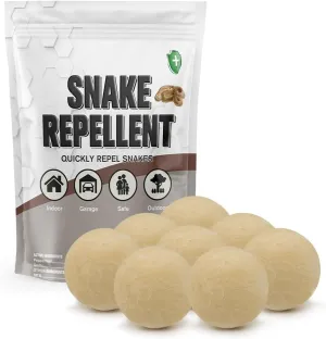 Snake Repellents for Yard Powerful, Snakes Repellents for Outdoors, Keep Snake Away Repellent for Home, Pet Safe,Rattlesnake Repellent 8 Balls/Bag