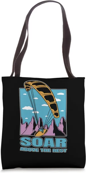 Soar Above the Rest. Paragliding, Freedom Tote Bag