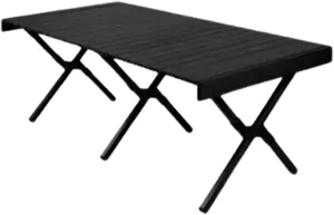 SOBOUR Camping Table Camping Folding Table Foldable Picnic Table Portable Roll Up Desktop Easy to Assembly for Indoor & Outdoor