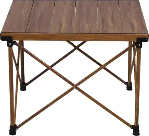 SOBOUR Liftable Camping Table Aluminum Alloy Picnic Table Ultralight Folding Camping Table Roll Up Table Top Multi-Purpose for Camp
