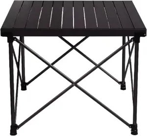 SOBOUR Liftable Camping Table Aluminum Alloy Picnic Table Ultralight Folding Camping Table Roll Up Table Top Multi-Purpose for Camp