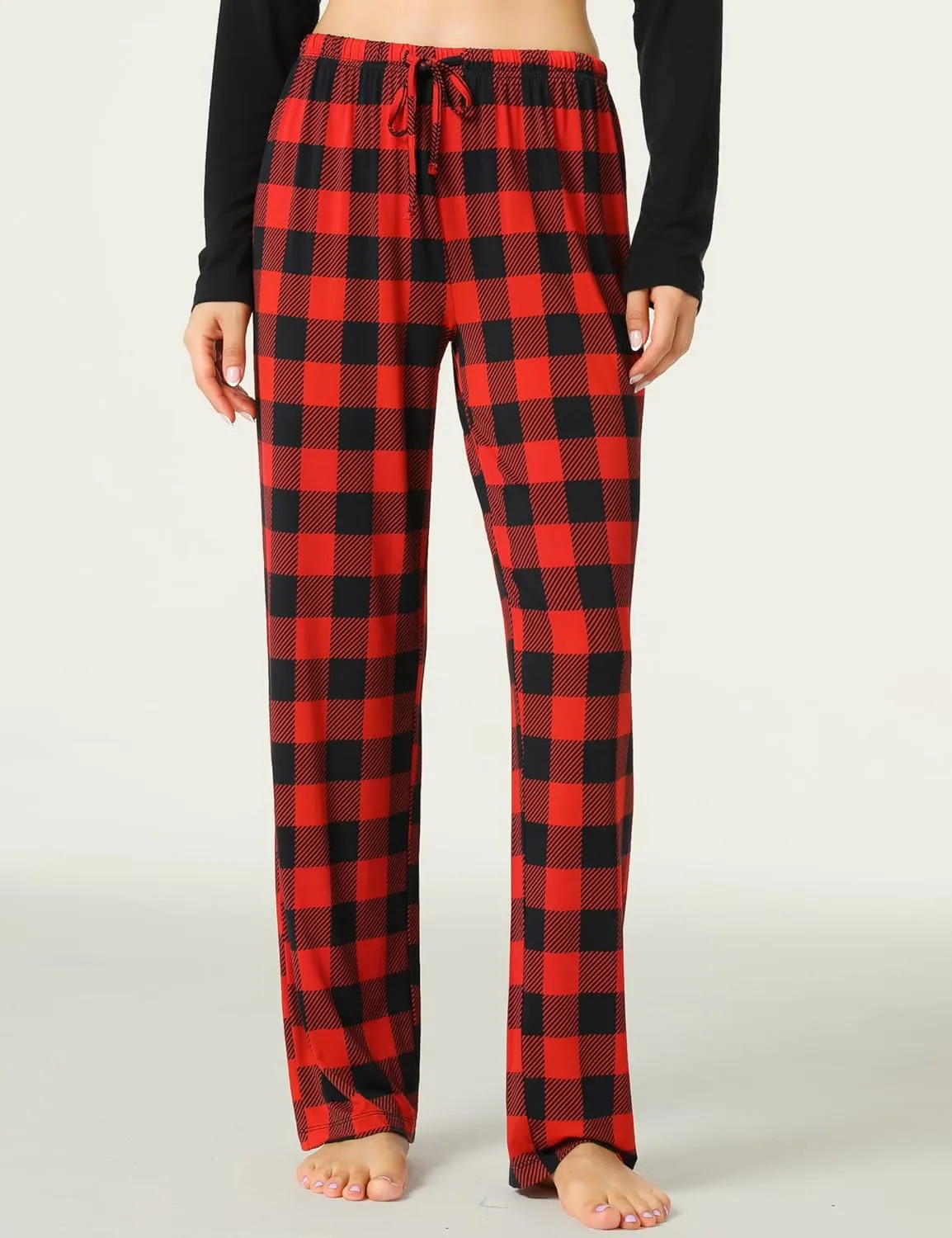 Soft Viscose Pajama Pants for Women, Comfy Lounge Sleep Pants Pj Bottoms Drawstring Sleepwear