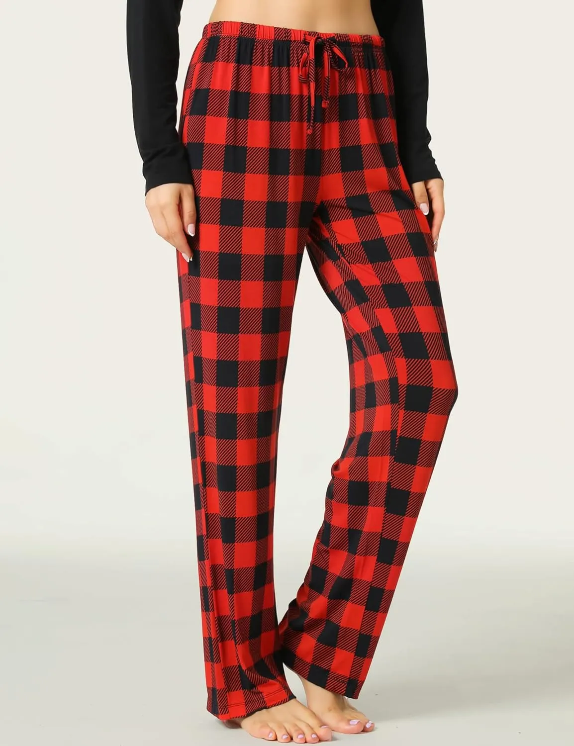 Soft Viscose Pajama Pants for Women, Comfy Lounge Sleep Pants Pj Bottoms Drawstring Sleepwear