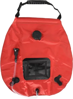 Solar Camp Shower Bag, Strong Tube Solar Shower Bag 20l Portable Rear Thermometer for Outdoor