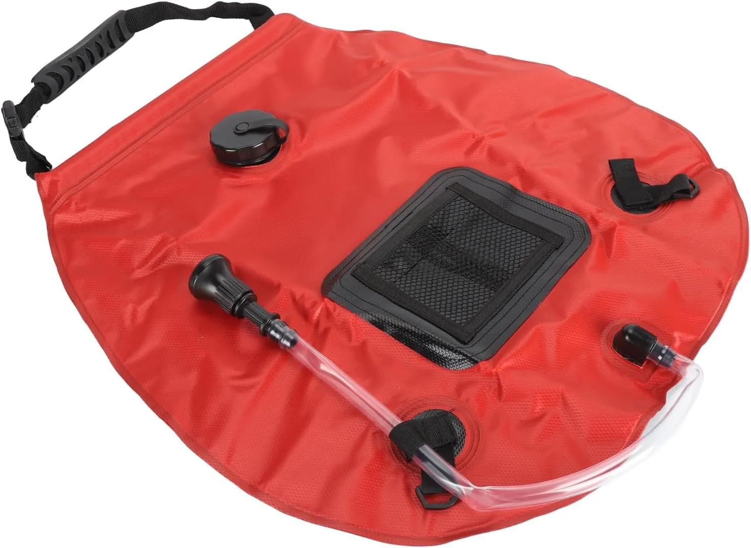 Solar Camp Shower Bag, Strong Tube Solar Shower Bag 20l Portable Rear Thermometer for Outdoor