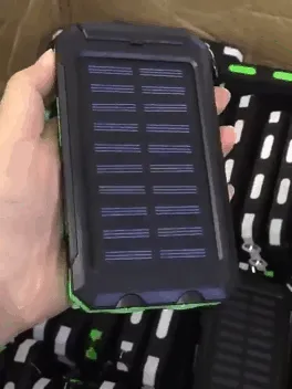 Solar Charger Power Bank | High-Capacity 20000mAh 2-USB 3.0 USB-C