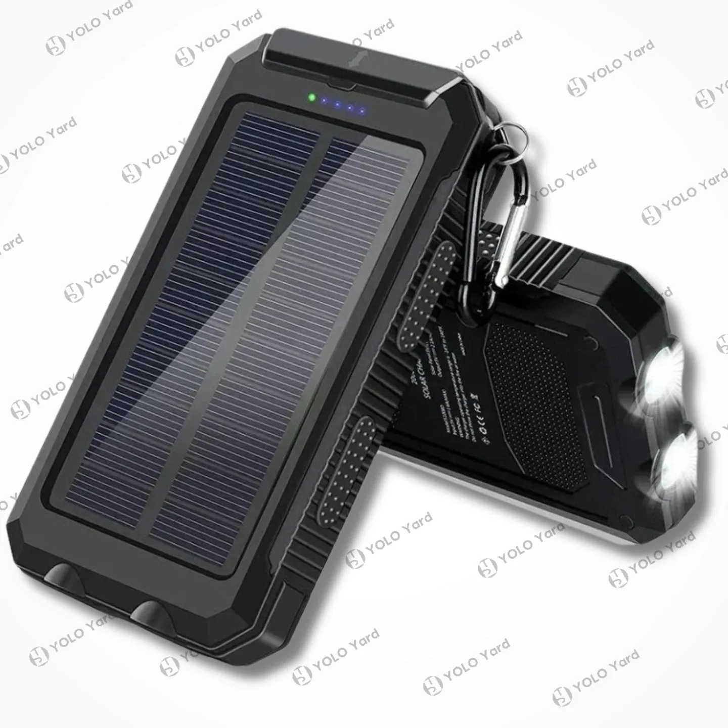 Solar Charger Power Bank | High-Capacity 20000mAh 2-USB 3.0 USB-C