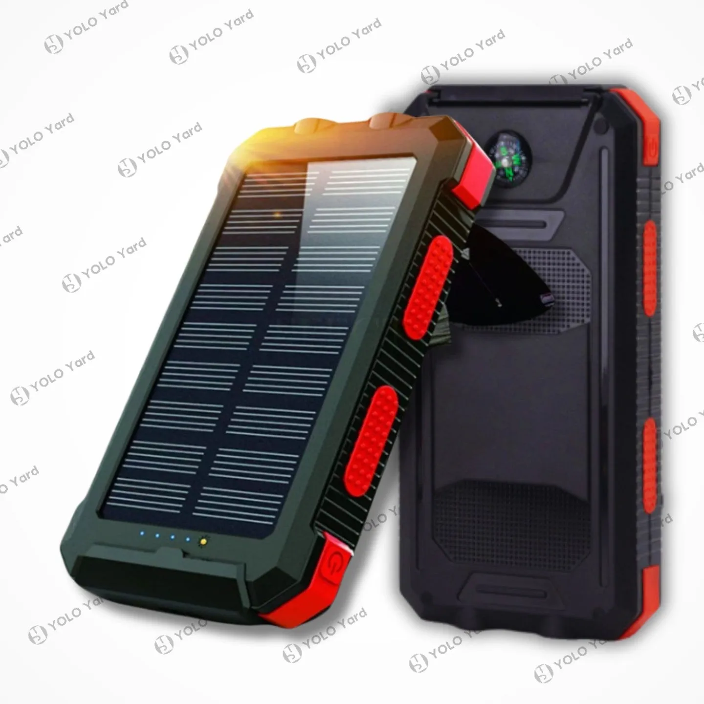 Solar Charger Power Bank | High-Capacity 20000mAh 2-USB 3.0 USB-C
