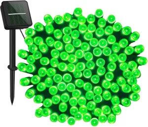 Solar Christmas Light String, 5m 20LED Outdoor Light String 8 Modes Waterproof Solar String Lights for Trees Patio Fence Party Christmas Decor (Green)