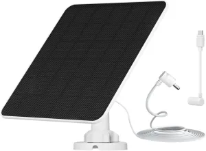 Solar Panel for Ring Camera, 5W Camera Solar Panel for Ring Stick Up Cam/Pro Battery, Spotlight Cam/Pro/Plus Battery, Solar for Ring Camera with 9.8ft Cable, IP65 Waterproof