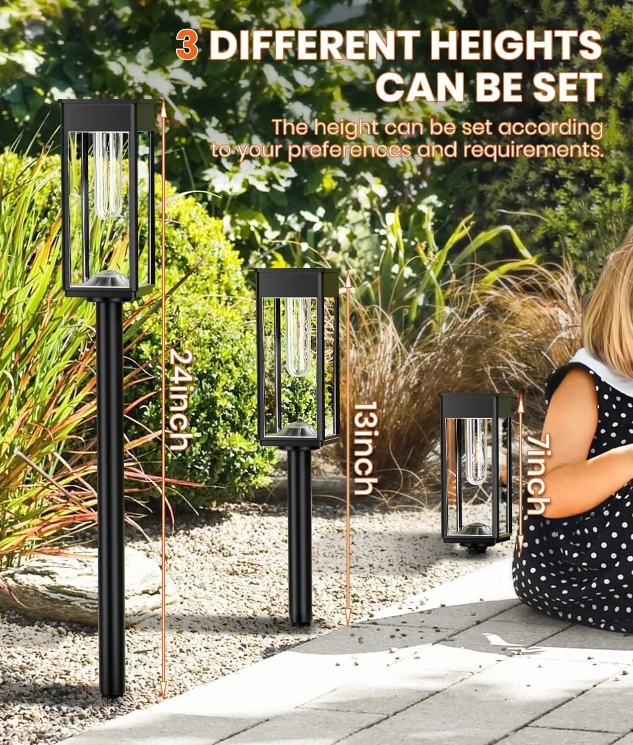 Solar Pathway Lights Outdoor,8 Pack Bright Solar Lights Outdoor,IP65 Waterproof Solar Garden Lights Solar Powered Landscape Lighting for Yard Patio Walkway Driveway Pathway (Warm White)
