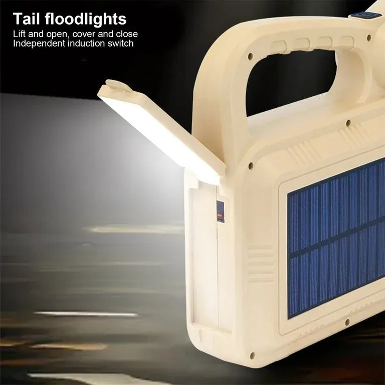 Solar Portable Camping Lamp, Flashlight LED Torch, Light Source Lamp, Solar Power bank charging Torch, Supply Three Light Sources, Multiple Lighting Modes