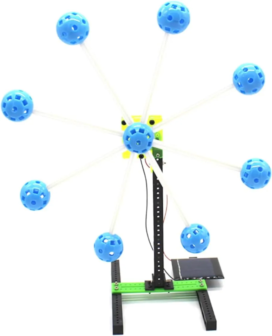 Solar Power Ferris Wheel Toy Kit Educational Model for Boys and Girls Imagination Hands Skills for Parent-boy Girl Interaction Intellectual Development