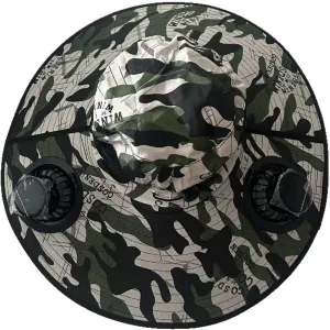 Solar-Powered Cooling Sun Hat with Built-in Fans, Wide Brim, Available in Black, Khaki, Army Green
