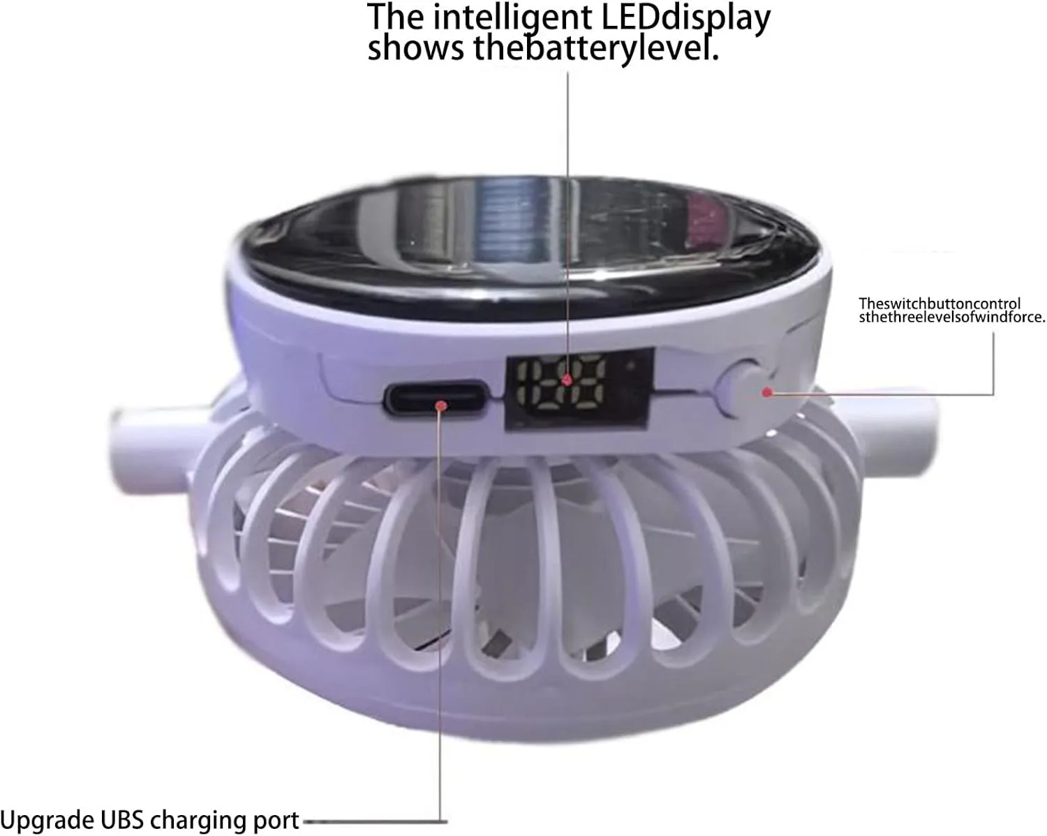 Solar Powered Fan Hat with 2 Removable Fans Wide Brim Sun Hat for Outdoor Fishing, Hiking Gardening, USB Solar Charging