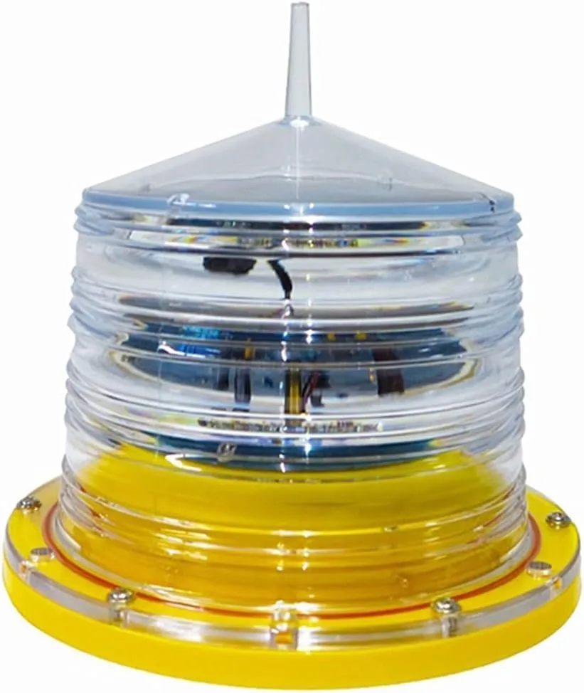 Solar Powered Marine Boat Navigation Light High-Speed Entrance and exit Warning Light Bridge Bay Port Beacon Light for Marine Boat (Color : White) (Green)