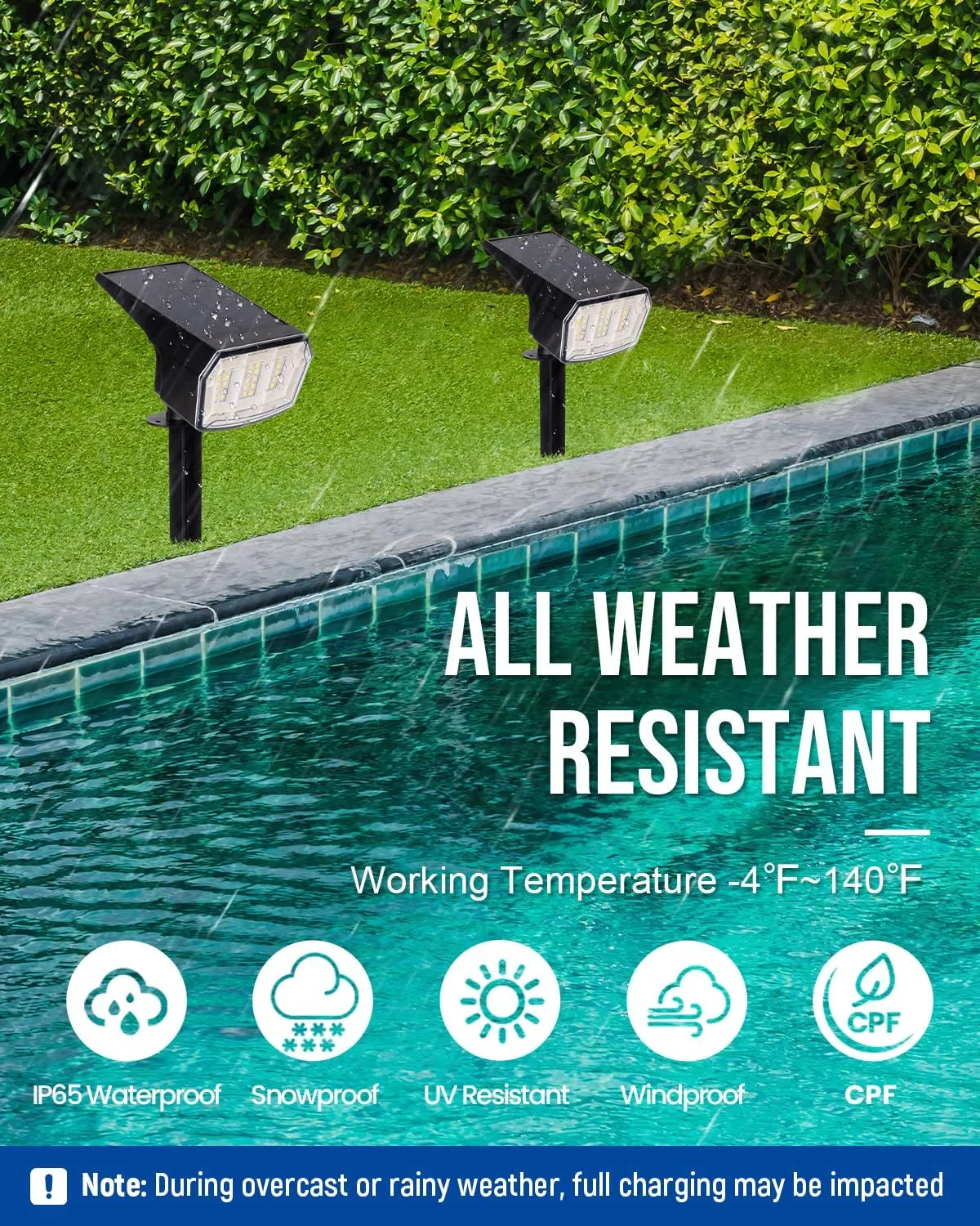 Solar Spot Lights Outdoor 63 LED 3 Lighting,Waterproof IP65 Modes Spotlights for Outside House Yard Garden Landscape Lights 6 Pack (Natural Lihgt)