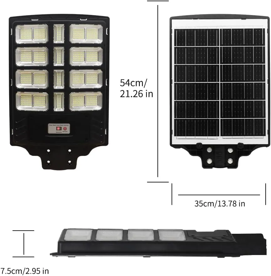 Solar Street Light Large Commercial - Outdoor Heavy Duty Big Bright Waterproof high Powered 4000w