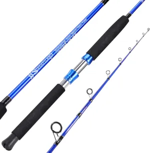 Sougayilang Catfish Fishing Rod, 2 Piece Catfishing Fishing Pole Portable Travel MH/H/EH Power Catfishing Spinning & Casting Rod (7'/8'/9')