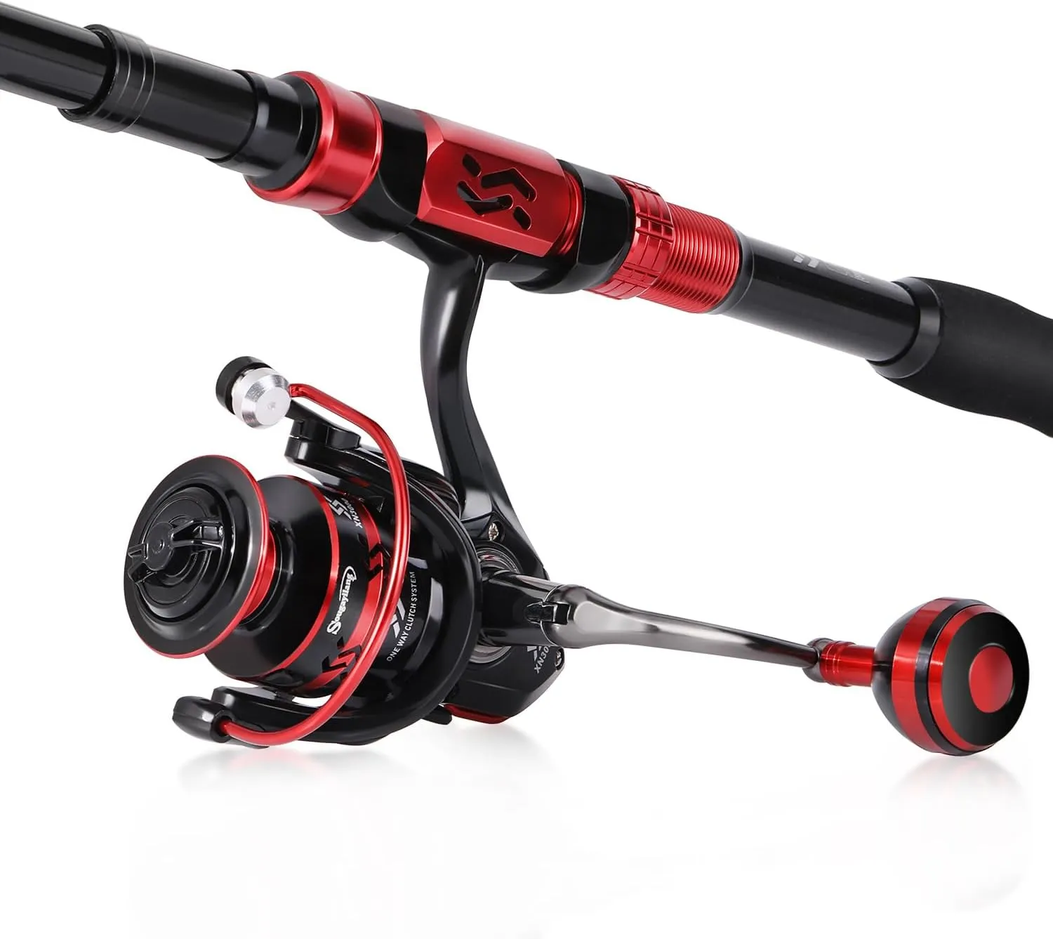 Sougayilang Portable Telescopic Fishing Rod Reel Combos Carbon Fiber Spinning Fishing ploe and Spinning Reel