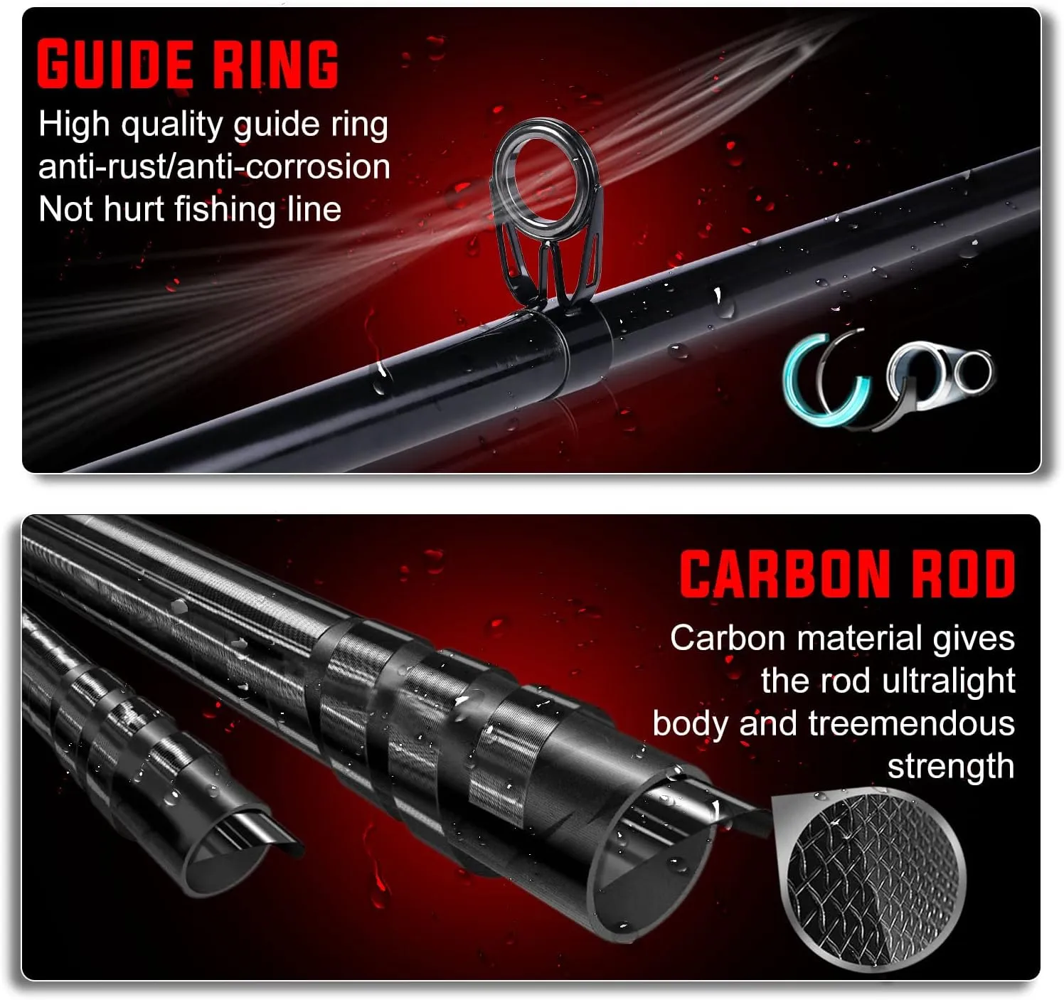 Sougayilang Portable Telescopic Fishing Rod Reel Combos Carbon Fiber Spinning Fishing ploe and Spinning Reel