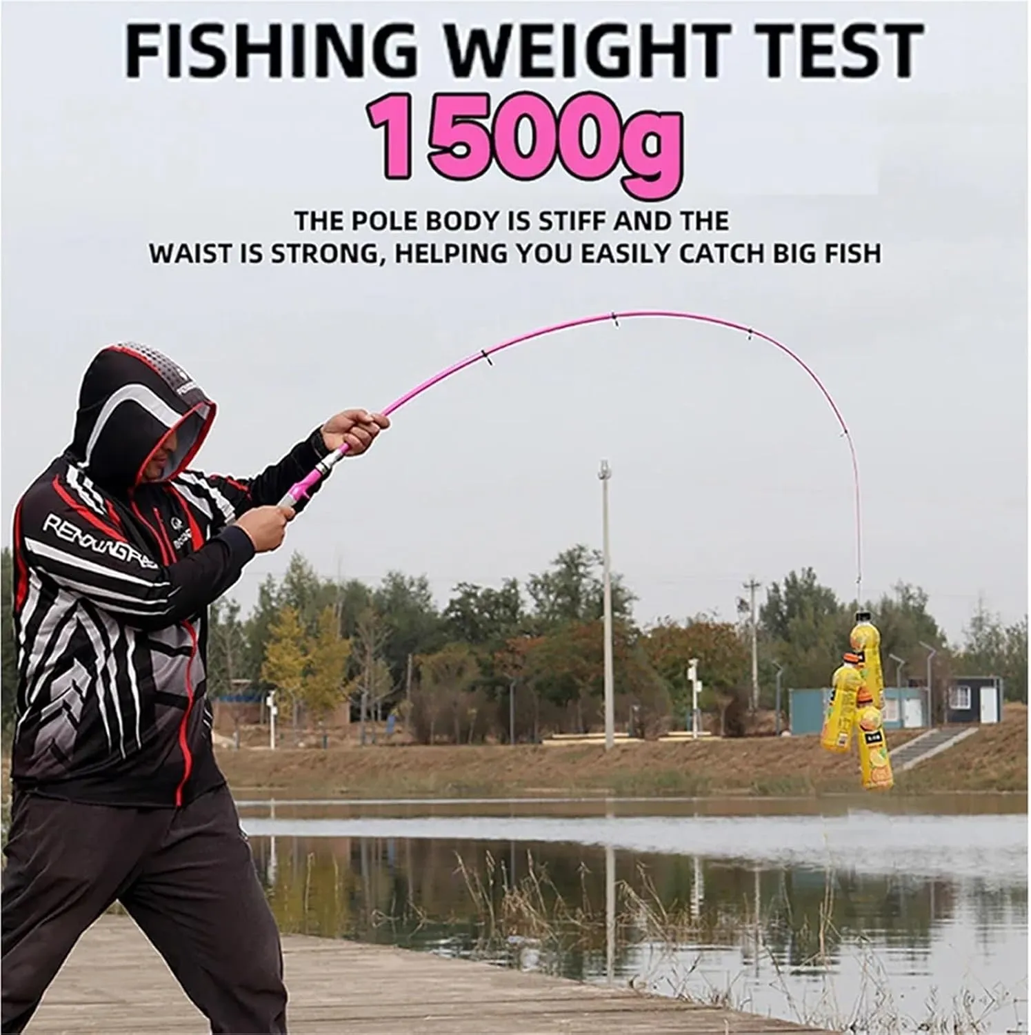 Spinning Casting Fishing Rod Carbon Fiber Super Hard Telescopic Fishing Rod 1.5M 1.8M 2.1M 2.4M Ultra Short Travel Pole