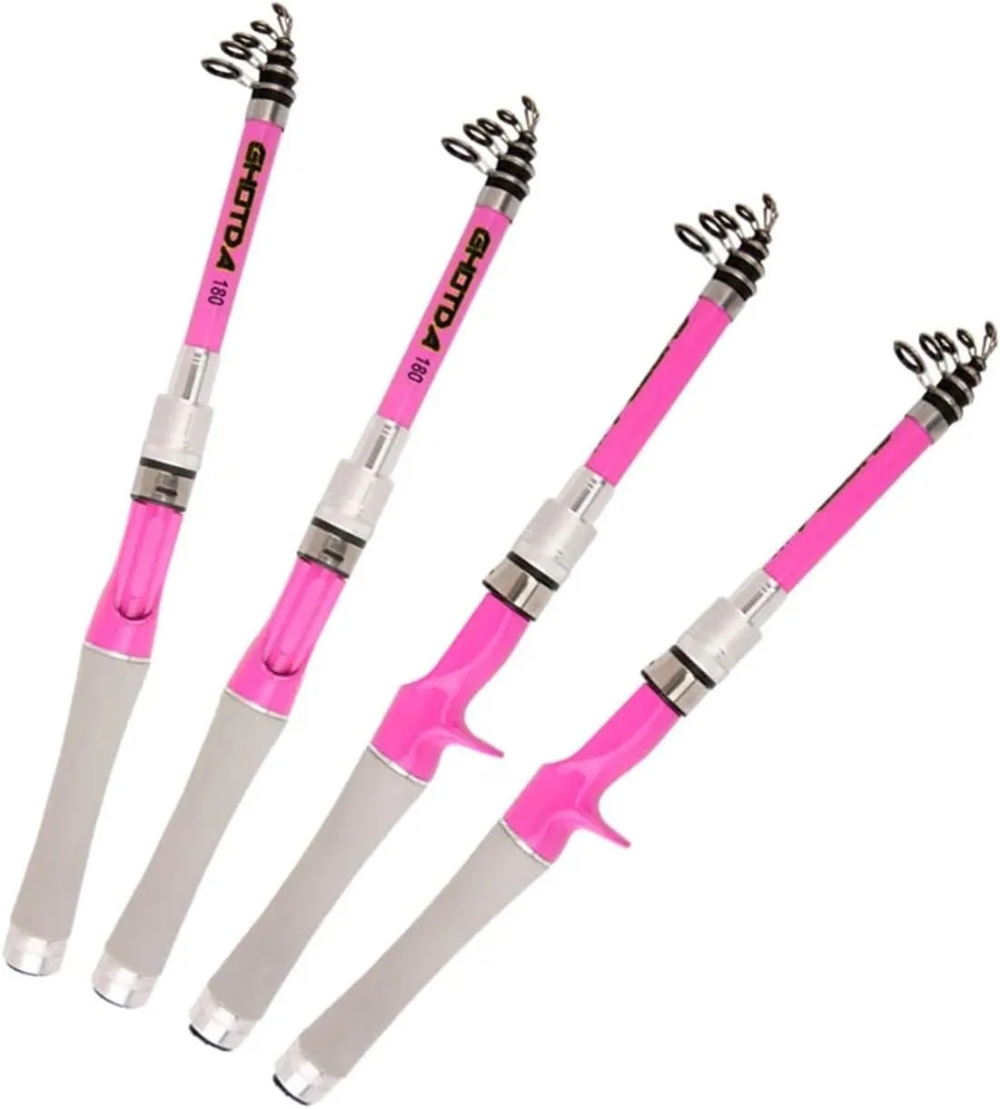 Spinning Casting Fishing Rod Carbon Fiber Super Hard Telescopic Fishing Rod 1.5M 1.8M 2.1M 2.4M Ultra Short Travel Pole