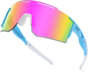 Sports Polarized Sunglasses for Men and Women, Youth Kids Baseball Softball Sunglasses for Cycling, Running
