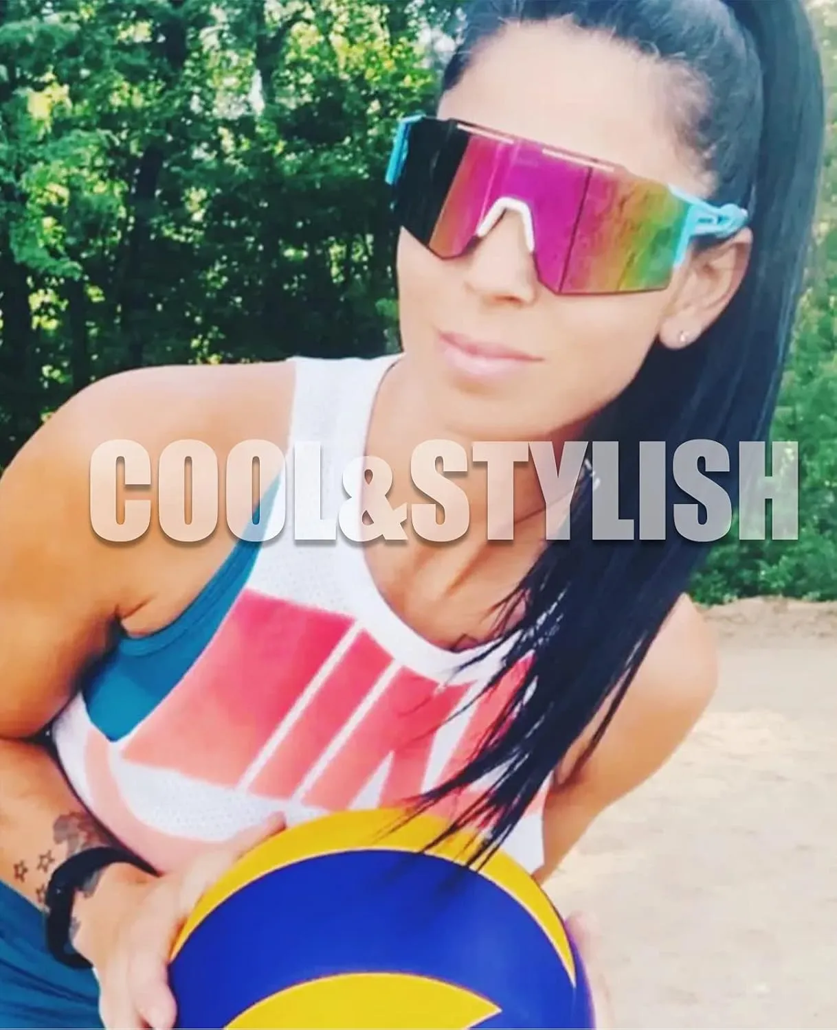Sports Polarized Sunglasses for Men and Women, Youth Kids Baseball Softball Sunglasses for Cycling, Running