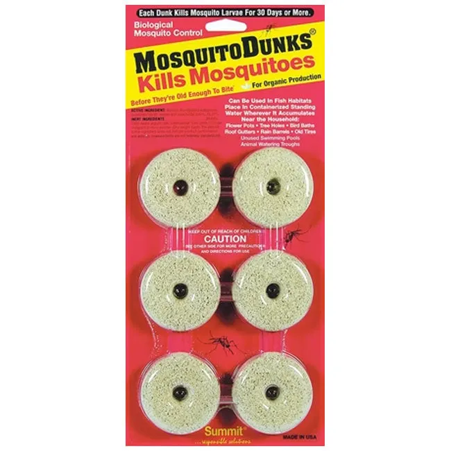 Summit 6 Count Slow Release Mosquito Dunks®, Case Pack of 12