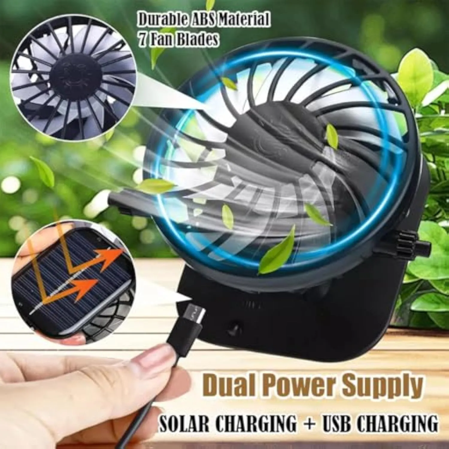 Sun Hat with 2 Solar Powered Fans,UPF 50  Wide Brim Solar Fan Hats Outdoor Fishing Hat for Men,USB Charging