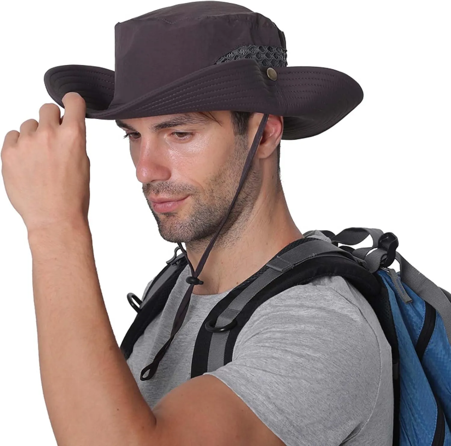 Sun Hats Men Women Fishing Hat Wide Brim UPF 50  Beach Bucket Hats Outdoor Sun Hat Gardening Hat Sun Protection Cap