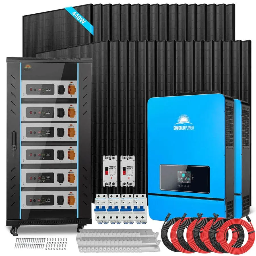 SunGoldPower SGR-20K30E | 20KW Off Grid Solar Kit |48VDC | 120V/240V