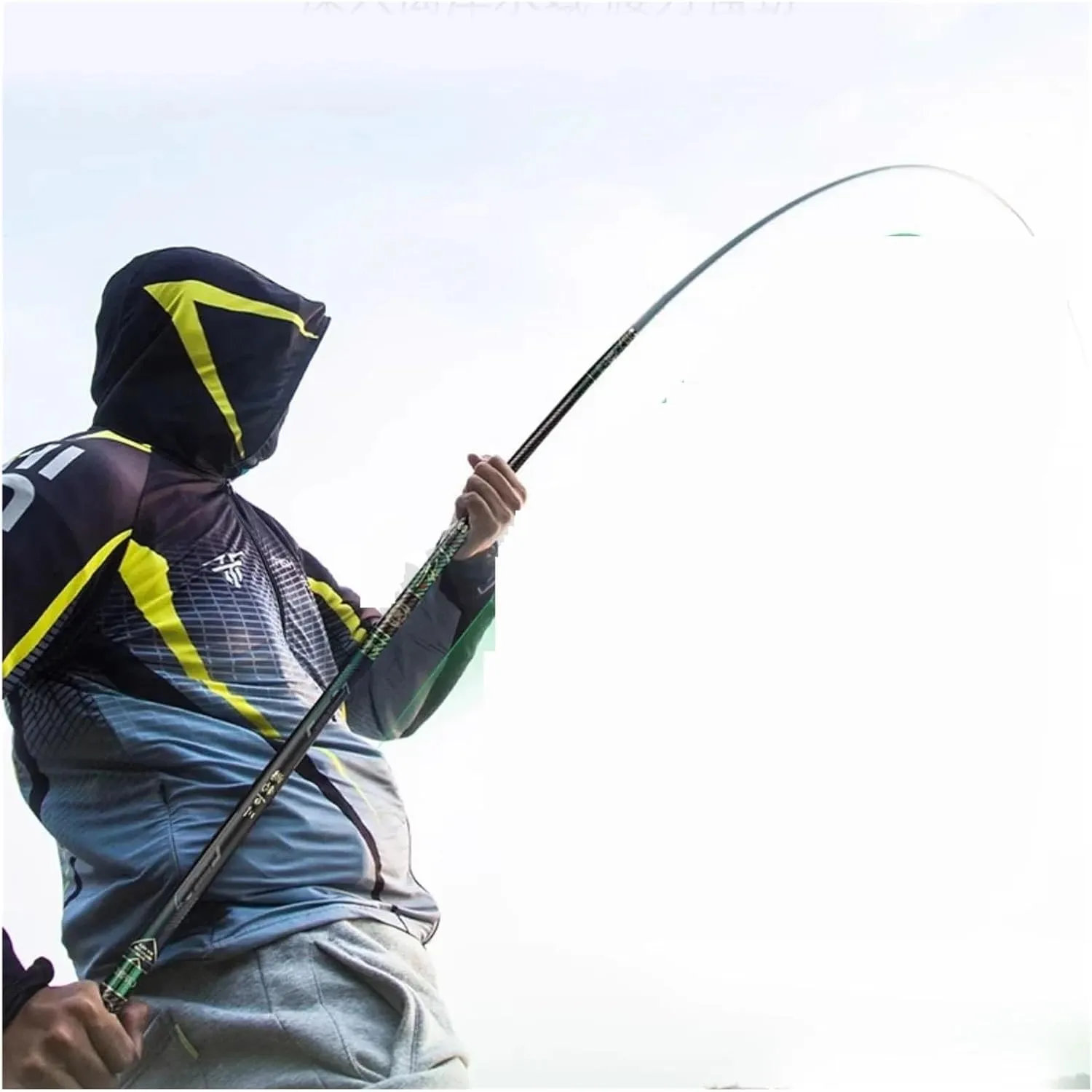 Super Light Long Hard High Carbon Fiber Pattern Hand Fishing Rod High Mass Telescopic Fishing Pole Stream Rod