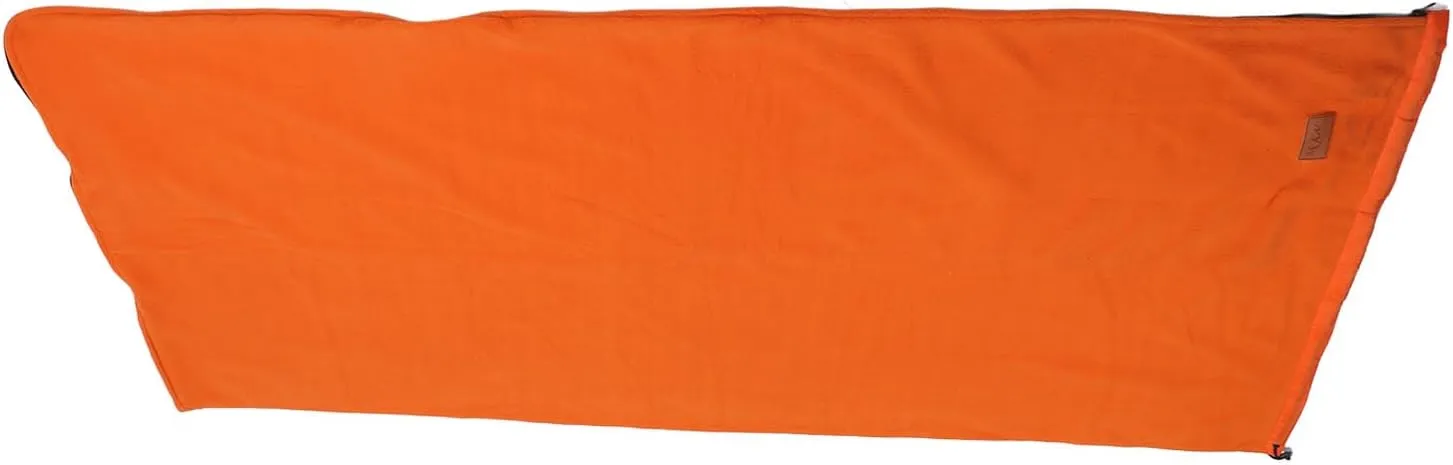Super Thick Fleece Sleeping Bag Liner with Zipper, for Camping Travel Backpacking, Sturdy and Machine Washable, Large Space for Unfettered Movement, Multipurpose Use