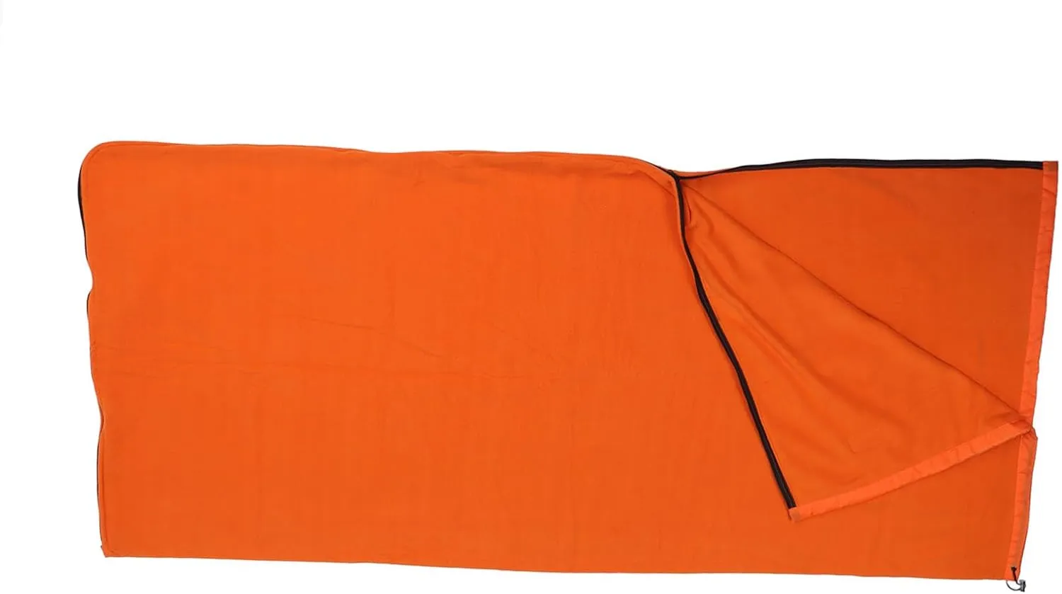 Super Thick Fleece Sleeping Bag Liner with Zipper, for Camping Travel Backpacking, Sturdy and Machine Washable, Large Space for Unfettered Movement, Multipurpose Use