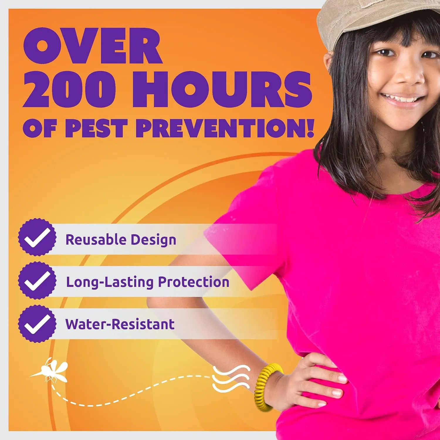 Superband Mosquito Repellent Bracelets for Adults & Kids - Pack of 25 - Long Lasting, Natural Bug and Insect Repellent Bracelet - Waterproof, Individually Wrapped, Deet-Free Bands - Multicolor