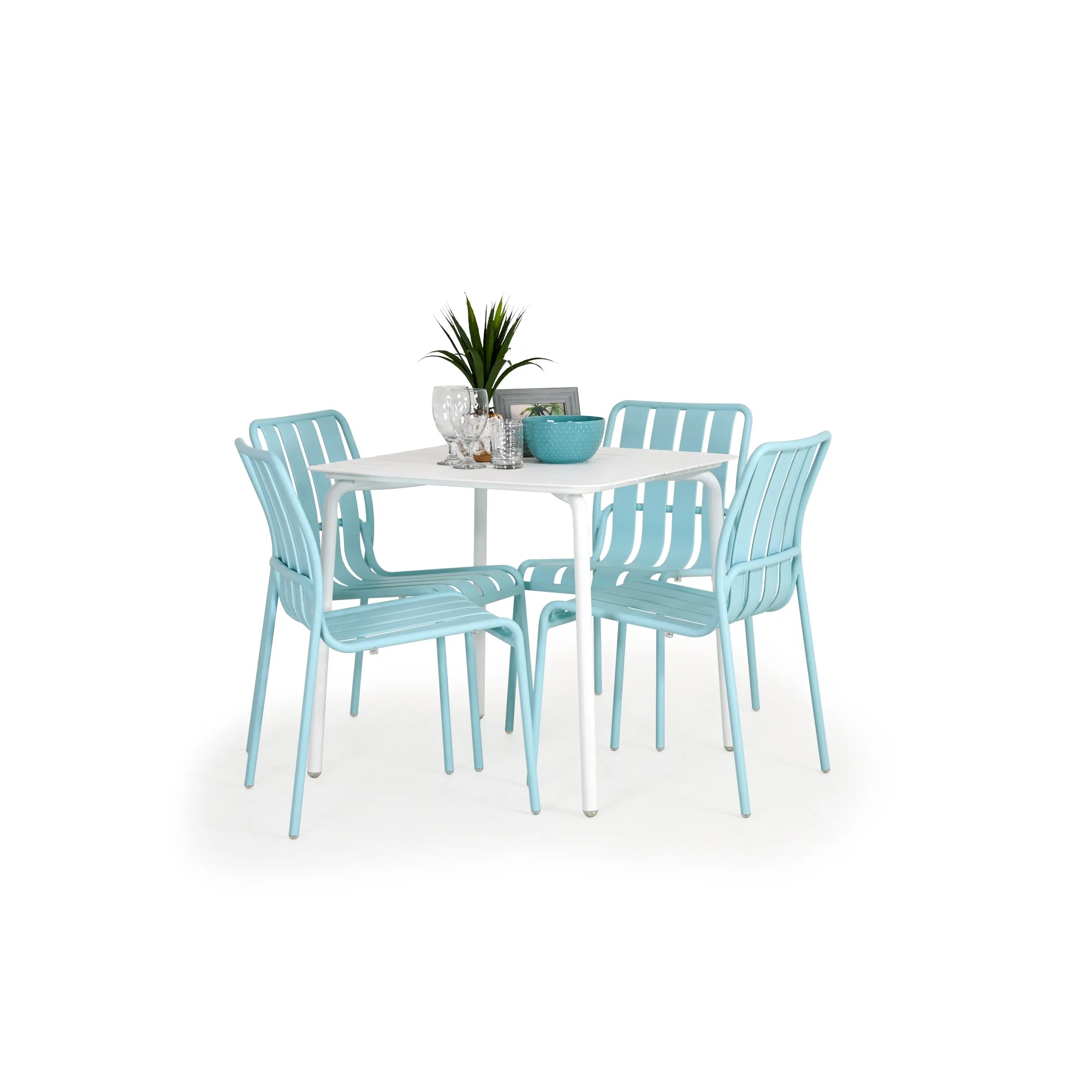 Surfside Outdoor 32" Square Aluminum Dining Table