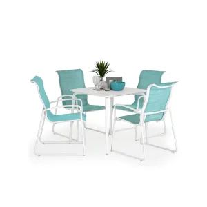 Surfside Outdoor 5 Piece Aluminum Sling Dining Set